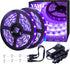 40 Foot Led Black Light Strip Kit, 720 Units Led, 12V Flexible Blacklight Fixtures, Non-Waterproof