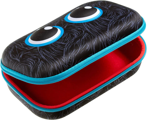 ZIPIT Beast Pencil Box for Kids, Cute Storage Case for School Supplies, Holds Up to 60 Pens, Secure Zipper Closure, Machine Washable (Black)