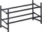 Richards Homewares Stackable Telescoping Shoe Rack, 2-Tier Holds Upto 20-Pair, Matte Black