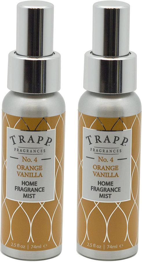 Trapp Home Fragrance Mist, No. 4 Orange/Vanilla, 2.5-Ounce (2-Pack)