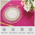 AMZLOKAE Sequin Tablecloth Round 72 Inch Hot Pink Glitter Table Cloths for Parties Dessert Tablecloth Round Sparkle Dining Table Cover Wedding Tablecloth