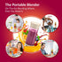 Portable Blender for Shakes and Smoothies, USB Rechargeable Personal Blender, Mini Blender with a 17.6oz Capacity, Strong Stainless-Steel Blades, and Powerful Motor, For Travel, Camping, Gym (Milk)