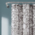 Lush Decor Weeping Flower Shower Curtain - Fabric Floral Vine Print Design, 72? x 72?, Gray