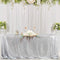B-COOL 60x102 Inch Christmas Tablecloth Rectangle Silver Sequin Tablecloth Sequin Table Linens Glitter Tablecloth Wedding Sequin Tablecloth for Christmas
