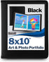 Dunwell 8x10 Photo Album Book - (Black), Art Portfolio Binder for 8 x 10 Pictures, 24 Pocket Display 48 Pages, 10x8 Sheet Protector Folder for Kids Artwork, Autograph, and Prints