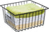iPEGTOP Deep Refrigerator Freezer Baskets, Large Household Wire Storage Basket Bins Organizer with Handles for Kitchen, Pantry, Freezer, Cabinet, Closets, Black, Set of 2