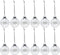 Creative Hobbies Round Clear Plastic Ball Ornaments, 83mm, Pack of 12