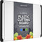 Large Cutting Board with Juice Groove - 17.75" Plastic Kitchen Chopping Board for Meat Cheese and Vegetables Heavy Duty Serving Tray