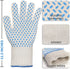 DEYAN 932°F Extreme Heat Resistant Oven Gloves - Kitchen Non-Slip Oven Mitts with Finger, Cooking Gloves for BBQ, Baking, Grilling, Potholder, 1 Pair (White)