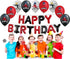 VISION Licensed Miraculous Party Supplies Ladybug Balloons 25 Pcs | Red Black Happy Birthday Banner Set For Miraculous Kids Theme Birthday Party