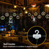 Christmas Window Lights, 120LED 18ft Curtain Fairy String Lights with 10 Santa Claus Ornaments, Christmas Tree Lights for Indoor Outdoor Wedding Party Decorations