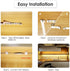 WOBANE Under Cabinet LED Lighting kit, 6 PCS LED Strip Lights with Remote Control Dimmer and Adapter, Dimmable for Kitchen Cabinet,Counter,Shelf,TV Back,Showcase 2700K Warm White,Bright 1500lm,Timing