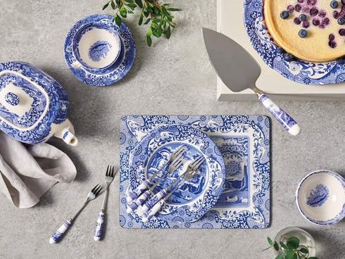 Spode Blue Italian Set of 6 Pastry Forks