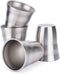 Metal Cups 8 oz Set of 4, Beasea Stainless Steel Cup 8 oz, Double Wall Stackable Small Metal Glasses for Drinking Stainless Cups Insulated Metal Drinking Cups Tumbler for Kids and Adults