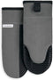 KitchenAid Beacon Two-Tone Oven Mitt 2-Pack Set, 5.75"x13", Contour Silver/Onyx Black 2 Count