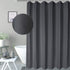 AooHome Waffle Weave Patttern Polyester Shower Curtain with Weighted Hem, Standard Size Heavy Duty Shower Curtain with Hooks, Charcoal, 72x72 Inch