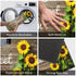 Sunflower Welcome Doormat, 17 X 29 Inch Wood Background Flower Spring Summer Decorative Home Sweet Home Entrance Rug Door Mat Rubber Backing Non-Slip Floor Mat for Kitchen Bathroom