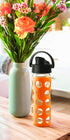 Lifefactory 16-Ounce Glass Water Bottle with Active Flip Cap and Protective Silicone Sleeve, Optic White