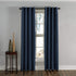 Curtainworks Lenox Grommet Curtain Panel, 50 x 120 in, Navy