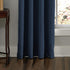 Curtainworks Lenox Grommet Curtain Panel, 50 x 120 in, Navy