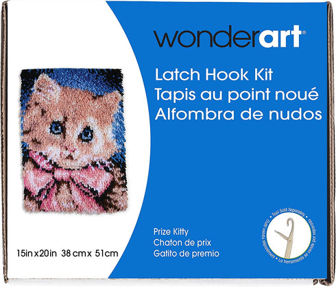 Patons Wonderart Prize Kitty Latch Hook Kit, 15" X 20"