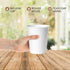 12 Oz. Disposable Paper Coffee Cups, 100-Pack Premium Cafe Coffee Cups - Grab 'n Go Hot Cups, Travel Cup for Home, Office, Cafe, Restaurant (100 Cups ONLY)