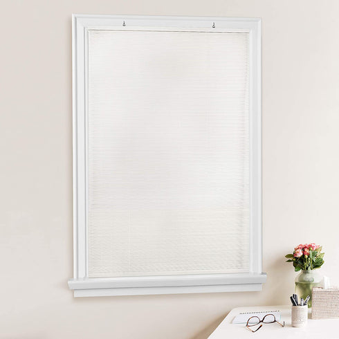 Achim Home Furnishings Vinyl Roll-Up Blind Cordless Solstice, 48" x 72", White