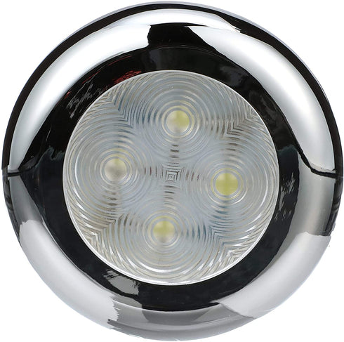 Seachoice LED Courtesy Interior Light Chrome/White Bezel
