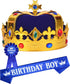 Birthday King Crown and Sash for Boy,Birthday Boy Prince Crown Sash and Pin for Boy,It™s My Birthday King Crown Kids,Birthday Boy Gifts,Birthday Crown King Birthday Party Decoration,Birthday Boy
