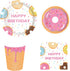 Anor Wishlife Donut Party Supplies,Donut Grow Up Party SuppliesServes 16Includes Donut Paper Plates,Cups,Napkins and Straw for Donut Party, Donut Grow Up Party, Hawaiian Party,1st Birthday,Baby Shower,Picnic,Thanksgiving,Christmas and Happy New Year(113Pc