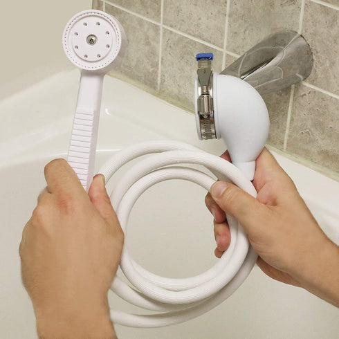 Danco 10086 VersaSpray Portable Hand Held Shower Head Fits Bathtubs Without Diverter, 1 Pack, Garden Tub Sprayer