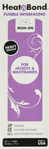 Thermoweb Heat'n Bond Heavy Weight Iron Interfacing fusible, White 20"x36"