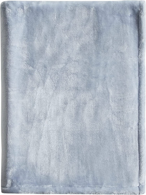 Mon Lapin Baby Blanket Super Plush Receiving Blanket for Boy or Girl - Newborn, Infant, and Toddler - Swaddling Cuddling Blanket in Bassinet, Crib, Stroller - 30 x 40 Inches (Powder)
