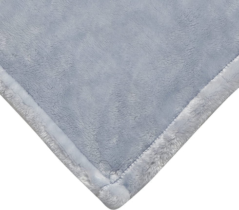 Mon Lapin Baby Blanket Super Plush Receiving Blanket for Boy or Girl - Newborn, Infant, and Toddler - Swaddling Cuddling Blanket in Bassinet, Crib, Stroller - 30 x 40 Inches (Powder)