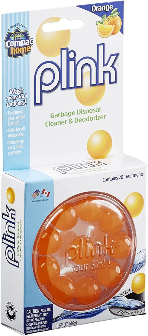 Compac Home Plink Scented Garbage Disposal Cleaner & Deodorizer, Orange, 40 Count