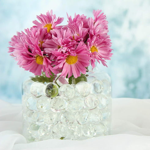 Bymore 60000 Clear Water Gel Jelly Beads Vase Filler Beads,Vase Fillers for Floating Pearls, Floating Candle Making, Wedding Centerpiece, Floral Arrangement (Transparent)