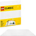 LEGO Classic White Baseplate 11010 Creative Toy for Kids, Great Open-Ended Imaginative Play Builders (1 Piece)