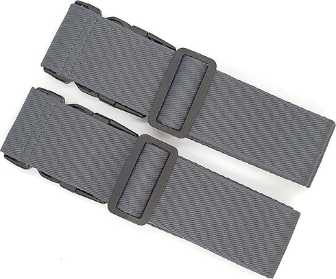 ONE K 2PCS Topper / Memory Foam Mattress Packing Straps for Moving or Storage (100" x 2", Dark Grey)