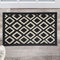 Feivea Indoor Doormat Durable Front Back Door Mat Outdoor Door Rug Resist Dirt Mat for Entryway Kitchen Patio Machine Washable Non Slip Easy Clean Low Pile, 20"x31.5" , Black and White