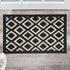 Feivea Indoor Doormat Durable Front Back Door Mat Outdoor Door Rug Resist Dirt Mat for Entryway Kitchen Patio Machine Washable Non Slip Easy Clean Low Pile, 20"x31.5" , Black and White