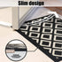Feivea Indoor Doormat Durable Front Back Door Mat Outdoor Door Rug Resist Dirt Mat for Entryway Kitchen Patio Machine Washable Non Slip Easy Clean Low Pile, 20"x31.5" , Black and White