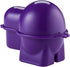 Hutzler Egg To-Go Container with Salt Shaker, Purple