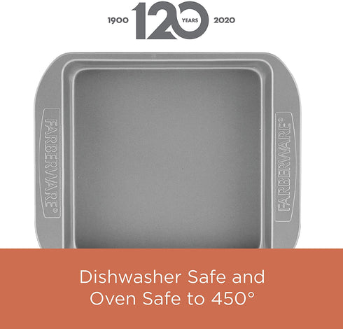 Farberware Nonstick Bakeware Set, Nonstick Cookie Sheets / Baking Sheets - 2 Piece, Gray
