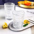 CZUMJJ 10 oz Romantic Water Glasses 6 Pack Premium Drinking Glasses Tumblers Vintage Glassware Set, Perfect for Drinking Whiskey, Juice, Beverages, Beer, Cocktail