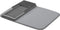 Amazon Basics Plastic Dish Drying Rack with 2 Mats (16" x 18") - Charcoal