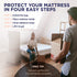 Ultrablock Mattress Bags for Moving or Storage 6 Mil Plastic Cover, Tear and Puncture Resistant, Non-Slip Grip, Extra Thick Twin Size Bag Moving Supplies