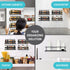 Ultimate Hostess Spice Rack Wall Mount - 4-Tier, Space-Saving Wall Spice Rack Organizer - Wall Mount Spice Rack Organizer for Spice Jars and Seasonings - Screw or Adhesive Hanging Spice Rack for Wall