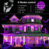Hezbjiti Halloween Orange & Purple Lights Outdoor Decorations, 800 LED 65.6 FT 8 Modes 150 Drops Fairy String Curtain Lights for Halloween Decor Eaves Window Party Yard Garden Indoor