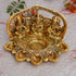 NOBILITY Laxmi Ganesha Saraswati Idol Diya Oil Deepak - Metal Lakshmi Ganesha Showpiece Statue - Traditional Diya for Diwali Puja - Diwali Home Decoration Items Gift