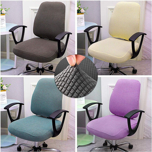 Sunnyway Dining Room Chair Covers, Elastic Stretch Chair Slipcovers Super Fit Anti-dust Desk Seat Cover Spandex Removable Washable Kitchen Chair Protective Cover